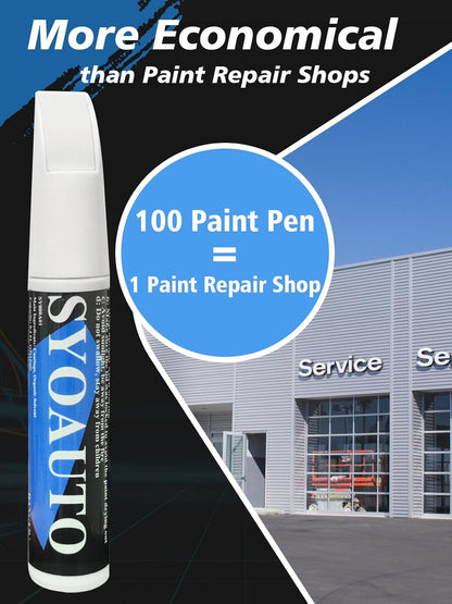 SYOAUTO Black Touch Up Paint for Cars, Auto Touch Up Paint Black Scratch Repair Automotive Black Car Paint Pen 2 in 1 Car Touch Up Paint 0.4 oz