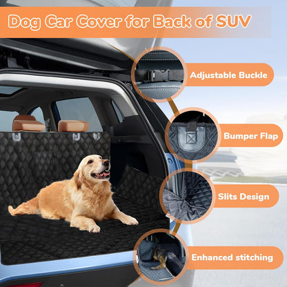 SUV Cargo Liner for Dogs, 200 * 135cm Pet Dog Car Seat Cover with Side Flaps for SUVs Backseats, Dog Car Trunk Seat Protector Cover Mat for Universal Car Trunk Pet (79inch*53.14inch)