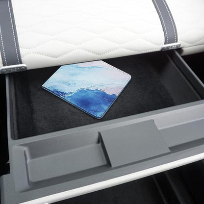 Car Registration and Insurance Holder, Premium Pu Leather Vehicle Glove Box Organizer - for Driver License, Cards & Essential Documents (L-Orange)