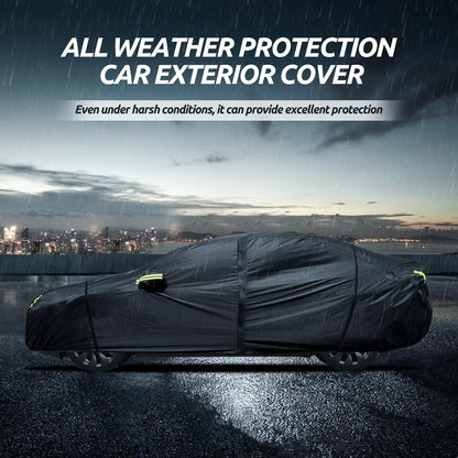Car Cover Custom Fit for Toyota Corolla 2000-2025, Honda Civic 1991-2025, Waterproof All Weather Full Exterior Cover Rain Sun Protector Car Cover with Door Zipper