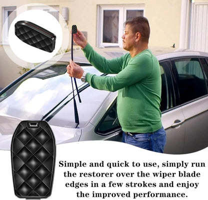 Car Wiper Repair Tool Universal Wiper Blade Cutter Windshield Wiper Trimmers Professional Rubber Regroove Tool Windscreen Blade Cleaner Windscreen Wipers Restorer for All Universal Car Wiper(Black)