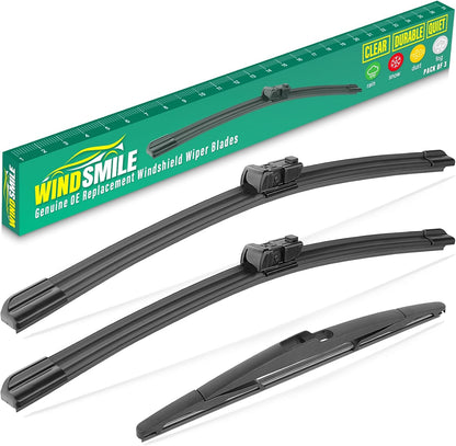 26" 16" 11" Windshield Wiper Blades Replacement for Chevrolet Chevy Trax 2024 2025 2026 Premium All Weather Front Rear Wipers Set - OEM Quality (Pack of 3) - Colors B