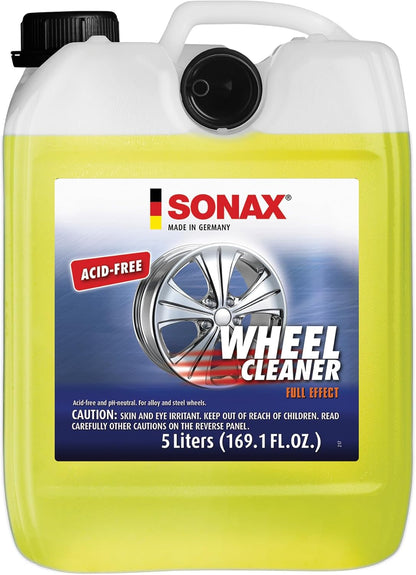 SONAX Wheel Cleaner Full Effect (230200) | Non-Acid Rim Cleaner | Color Changing Wheel Cleaner | Brake Dust Cleaner | Non-Acid Iron Remover | (500 ml or 16.9 fl. oz.)