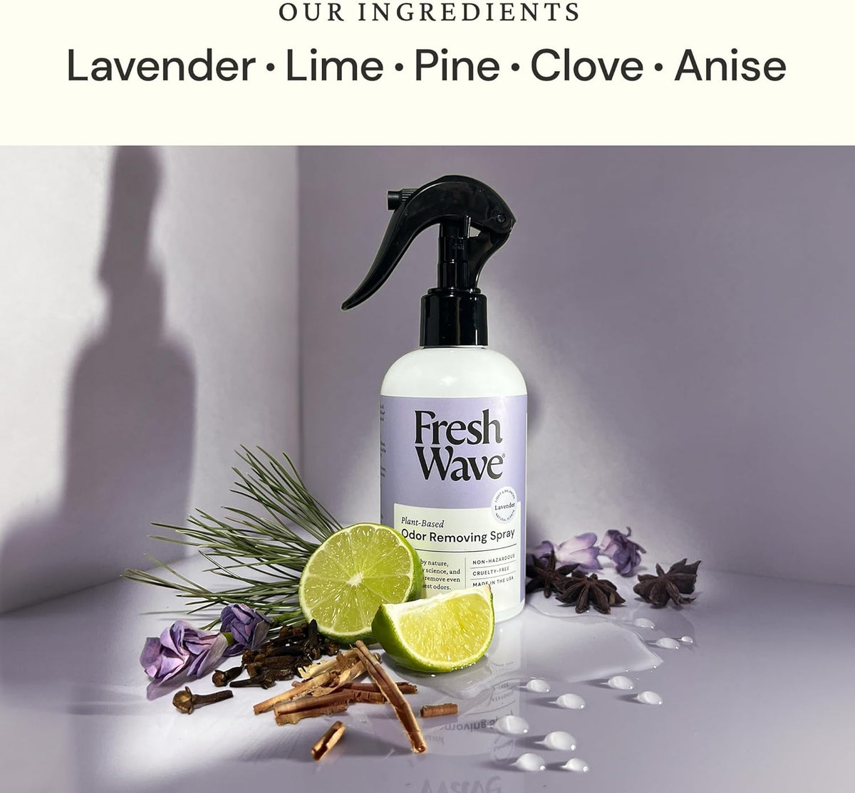 Fresh Wave Original Scent Odor Removing Spray, 8 fl. oz. | Pack of 2 | Odor Absorber for Home, Furniture, Fabrics & Trash | Safer Odor Relief
