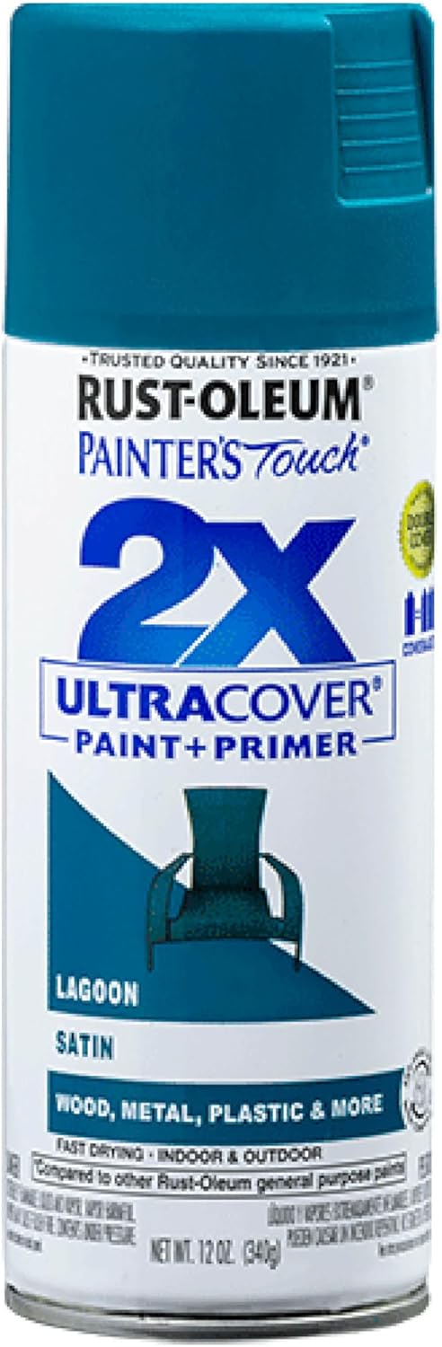 Rust-Oleum 334029 Painter's Touch 2X Ultra Cover Spray Paint, 12 oz, Gloss Clear - Colors B