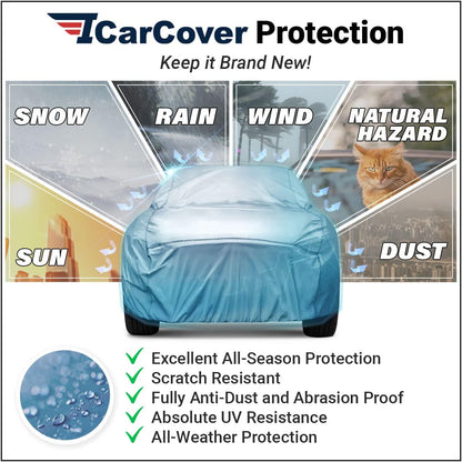 iCarCover Premium Car Cover for 1970-1972 Chevy Monte Carlo Heavy Duty Waterproof All-Weather Automobiles Custom Fit Indoor Outdoor UV Snow Protection Covers with Straps and Bag - Colors B