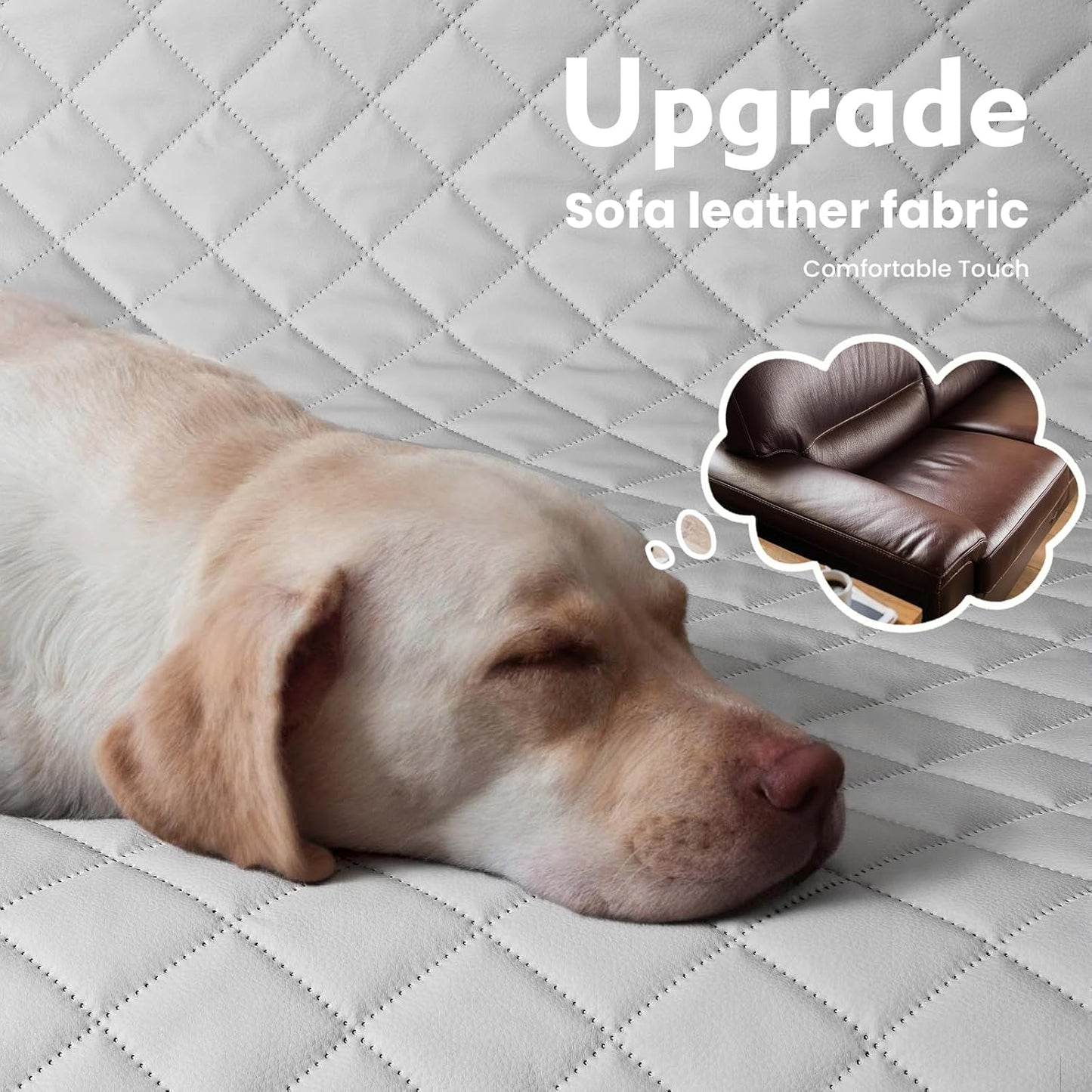 Dog Car Seat Cover for Back Seat, Waterproof Leather Fabric Back Seat Extender for dogs 52.4 * 24.4in, Foldable in The Car, Hard PVC Panels Bottom Support to 330 lbs, for Cars/Mid-Size SUV/Small Truck