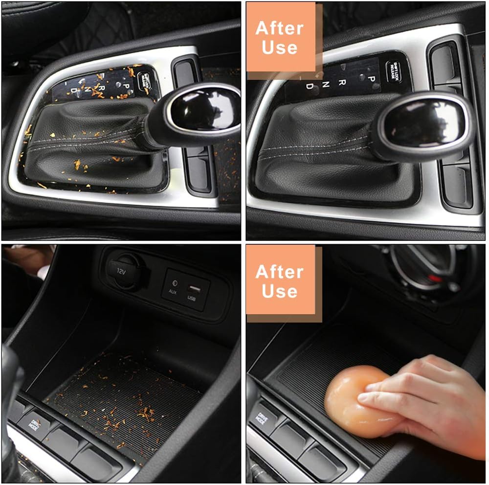 Cleaning Gel for Car Detailing Putty Car Vent Cleaner Goo Cleaning Putty Gel Auto Detailing Tools Car Interior Cleaner Dust Cleaning Mud for Cars Dust Cleaner Slime Keyboard Cleaner Gel (1Pack)