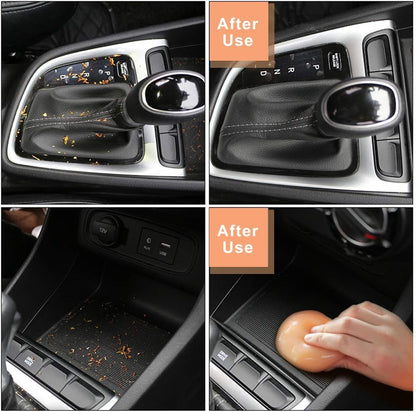 Cleaning Gel for Car Detailing Putty Car Vent Cleaner Goo Cleaning Putty Gel Auto Detailing Tools Car Interior Cleaner Dust Cleaning Mud for Cars Dust Cleaner Slime Keyboard Cleaner Gel (1Pack)