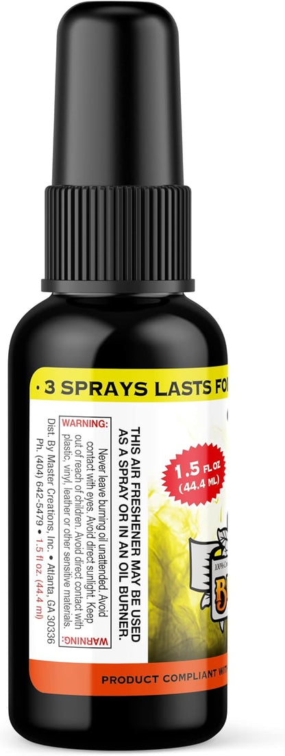 BluntPower (Baby Powder, 1 Pack) Concentrated Air Freshener Spray - Oil-Based Room Diffuser Spray - Long-Lasting Bathroom Scent, Car Freshener & Odor Eliminator - Colors A