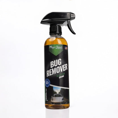 Magic Finish Car Bug Remover Spray (16 fl oz) – Fast-Acting Spray for Road Grime and Organic Residue – Car Cleaning Supplies for Paint, Glass, Plastic & Chrome