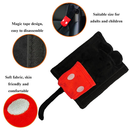 Seat Belt Cover Pad for Man, Cute Seatbelt Covers, Cute Cartoon Car Seat Belt Cover Pads, Car Seat Shoulder Strap Pads, Seatbelt Cushion, Car Seat Strap Covers for Boys Girls (MN)