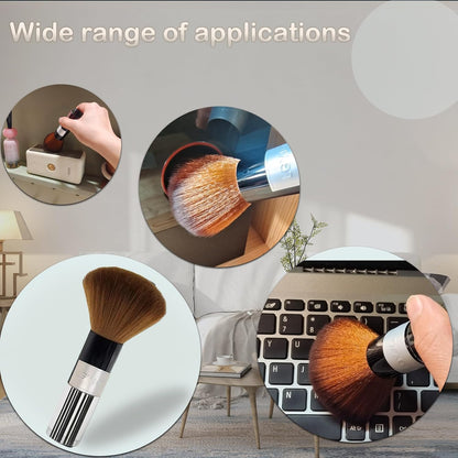 Car Interior Dusting Brush Auto Dust Sweeping Soft Brush Automotive Mini Duster Interior Cleaning Brush for Car Air Vent,Dash,Seat Microfiber Sweep Detailing Brushes Dust Removal Tools 3PCS