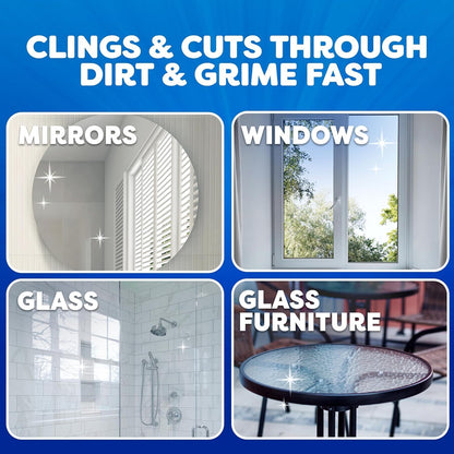 Windex Fast Shine Foam Glass Cleaner, No-Drip Windows, Doors, Mirrors & Countertops Aerosol Cleaning Spray, Streak-Free Shine, Removes Fingerprints, Dust, Dirt, Grime & More 19 oz (Pack of 1)