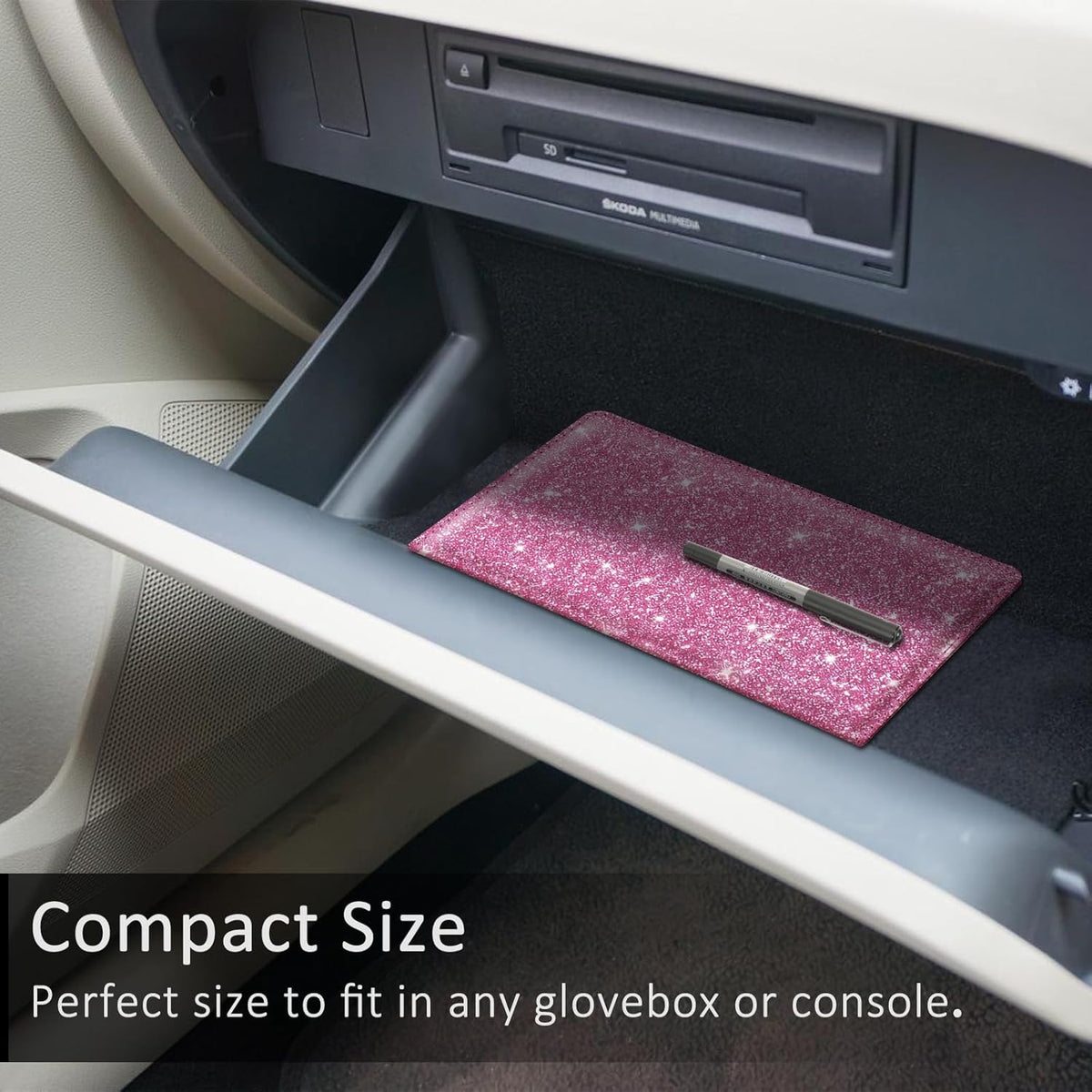 FINPAC Car Registration and Insurance Card Holder, Vehicle Glove Box Card Organizer Wallet Automobile Accessories for License