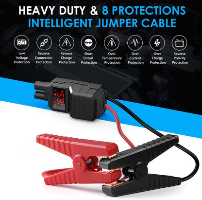 Jump Starter Car Jump Starter Auto Battery Booster Pack 5000A Peak 12V with USB-C Quick Charge,Lithium Jump Box with LED Light(Up to 7.0L Gas or 5.5L Diesel Engine)