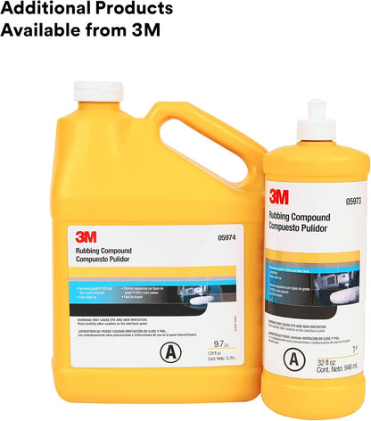 3M Rubbing Compound, 05973, Liquid Formula,1 qt (32 fl oz/946 mL)