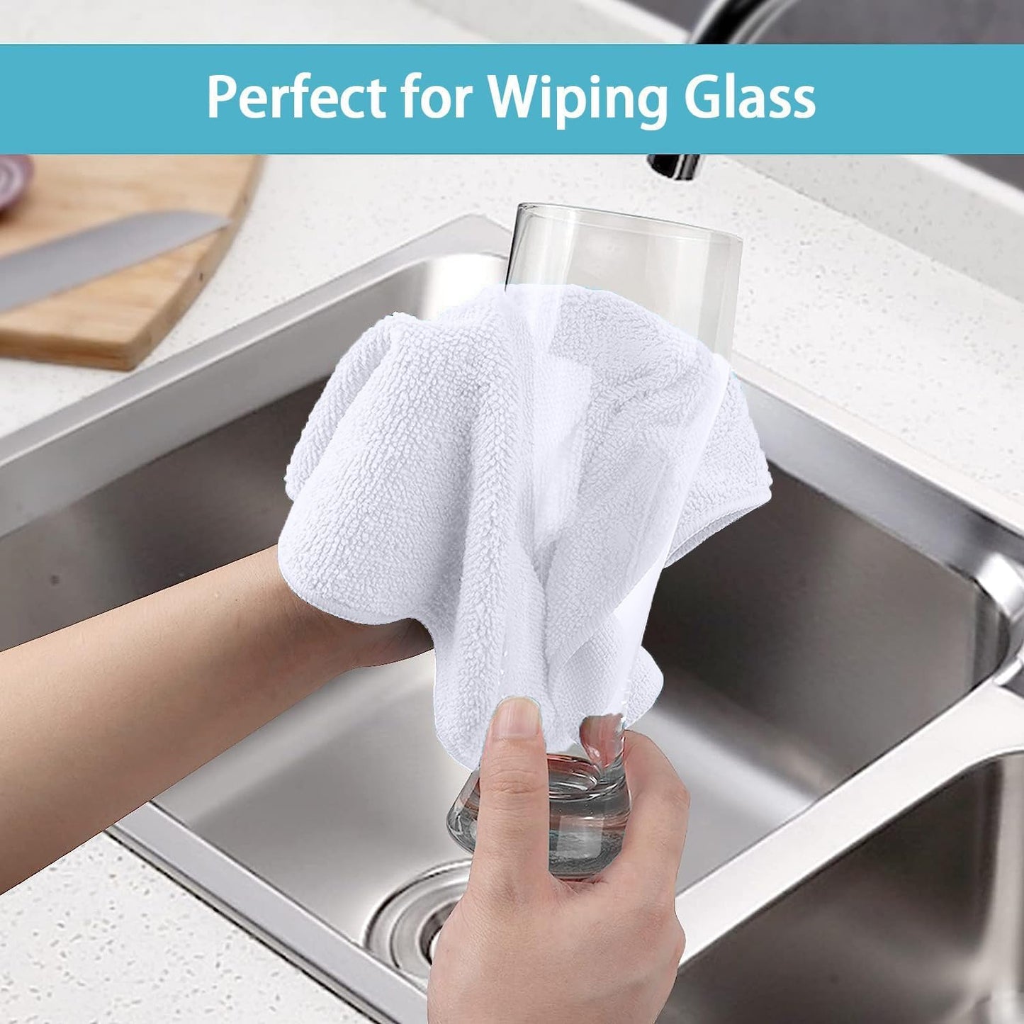 HOMEXCEL Grey Microfiber Cleaning Cloth, 12 Pack Premium Microfiber Towels for Cars, Lint Free, Scratch-Free, Highly Absorbent, Reusable Cleaning Rags for Car, Household, Kitchen, Window, 11.5"X11.5"