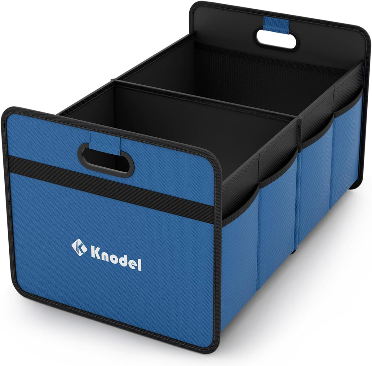 K KNODEL Car Trunk Organizer, Foldable Organizer for Car, Automotive Consoles & Organizers, Storage with Reinforced Handles (Medium, Black)