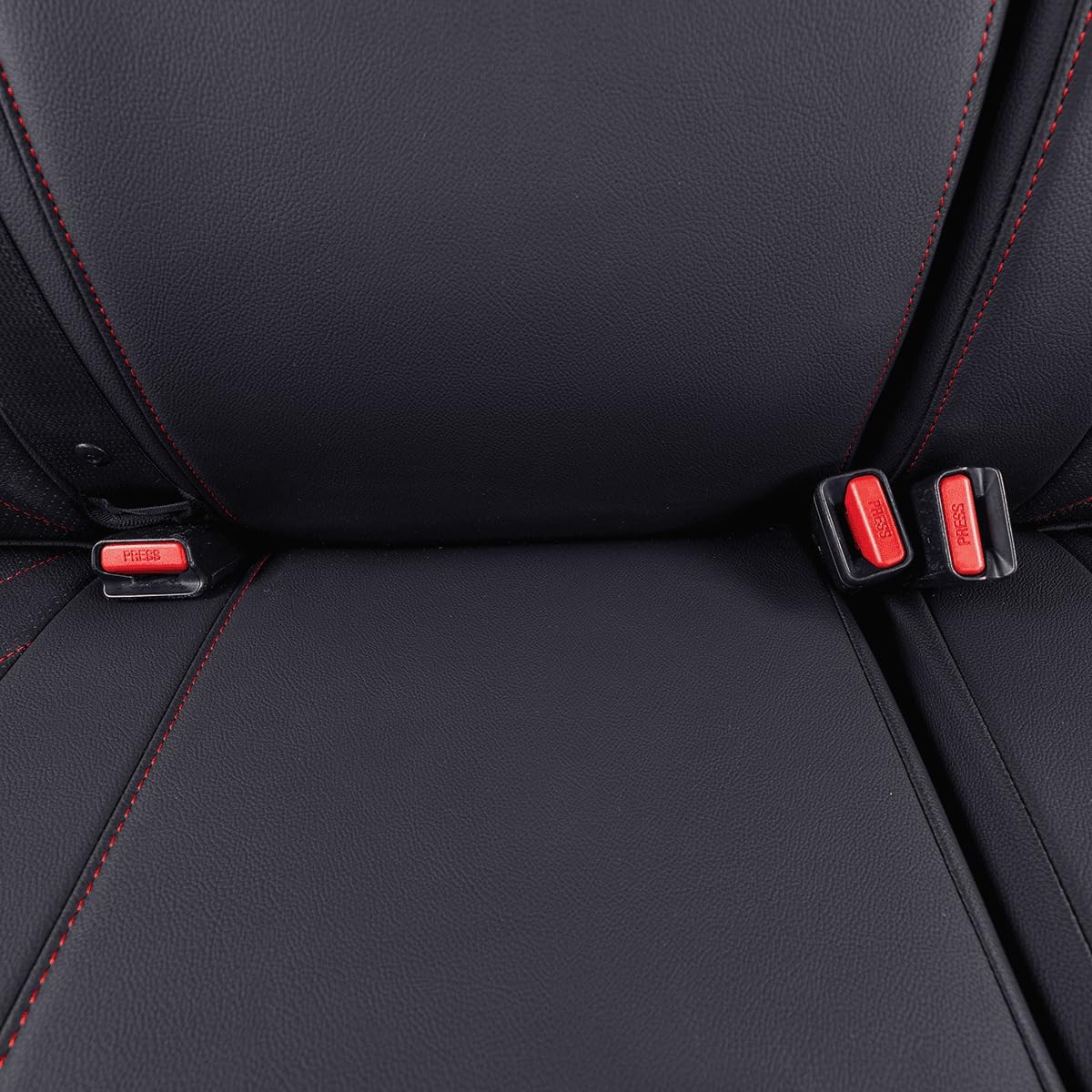 EKR Tacoma Car Seat Covers Custom Fit for Toyota Tacoma (Petrol) 2024 2025 2026 DoubleCab/CrewCab SR/SR5/TRD Sport/TRD Off-Road/Limited -Truck Seat Covers Full Set,Faux Leather(Black)