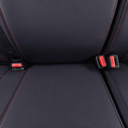 EKR Tacoma Car Seat Covers Custom Fit for Toyota Tacoma (Petrol) 2024 2025 2026 DoubleCab/CrewCab SR/SR5/TRD Sport/TRD Off-Road/Limited -Truck Seat Covers Full Set,Faux Leather(Black)