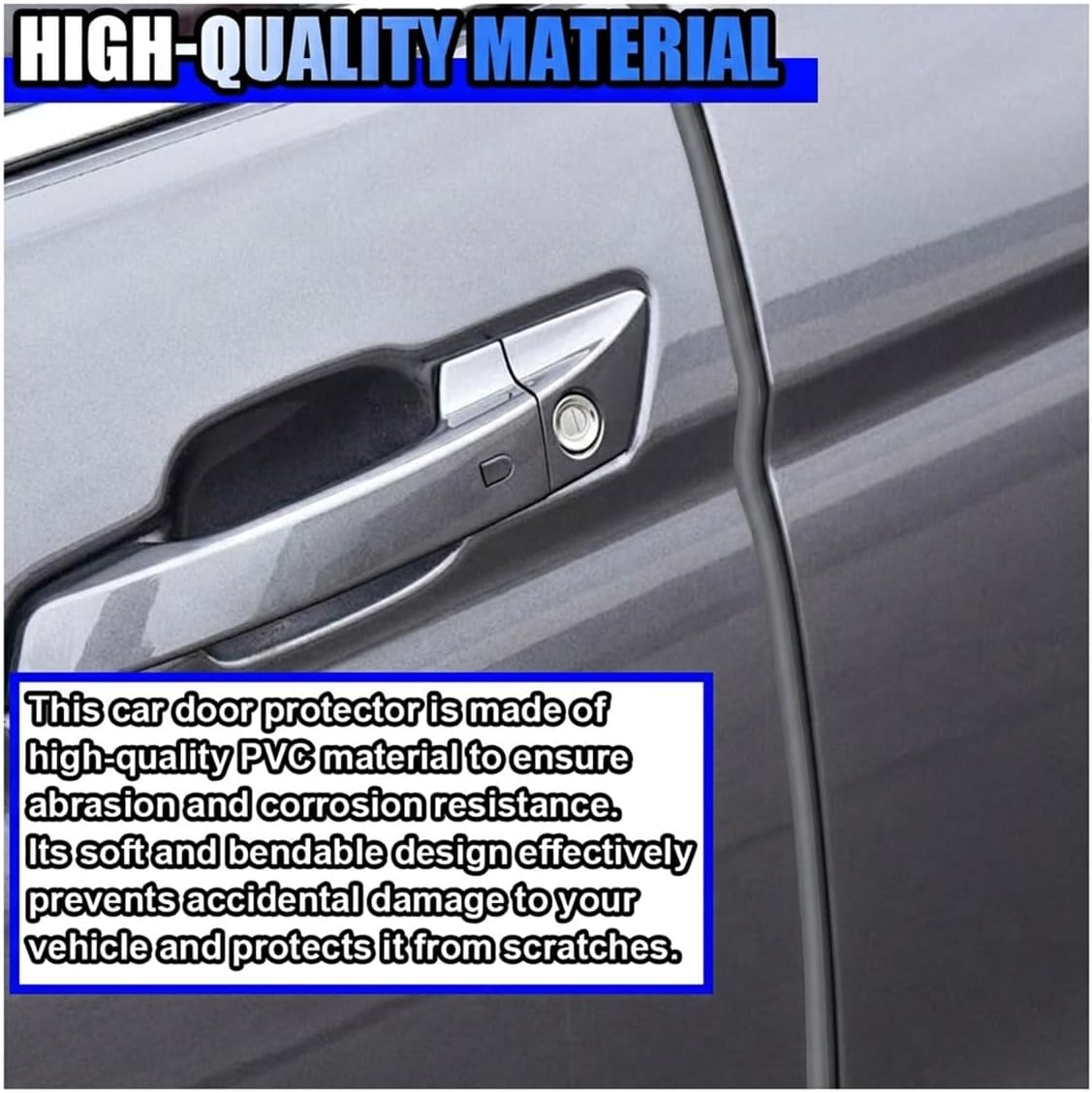 32Ft(10M) Car Door Edge Protector, Anti-Collision Car Door Entry Guard Protective Strip, No Glue Automotive Trim Doors Edge Guard (Clear)