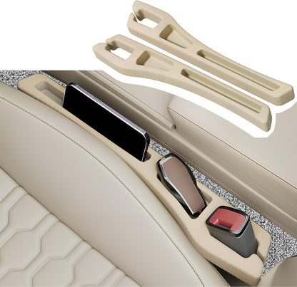 2PCS Car Seat Gap Filler Organizer,2 in 1 Car Gap Filler with Fill and Storage Function for Storing Phones Keys Cards,Universal Multifunctional No Drop Seat Guard for Cars