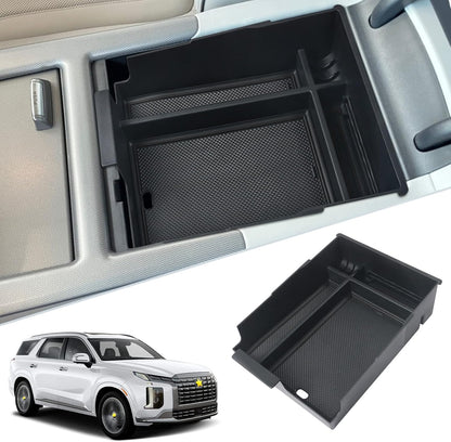 SKTU 2-Pack 2023 2024 2025 2026 Lexu s RX350 Center Console Organizer for 2023-2026 Lexu s RX350/RX450h/RX500h Console Tray 2023 2024 2025 2026 RX350 Accessories with Sunglasses Holder [Double Layers]