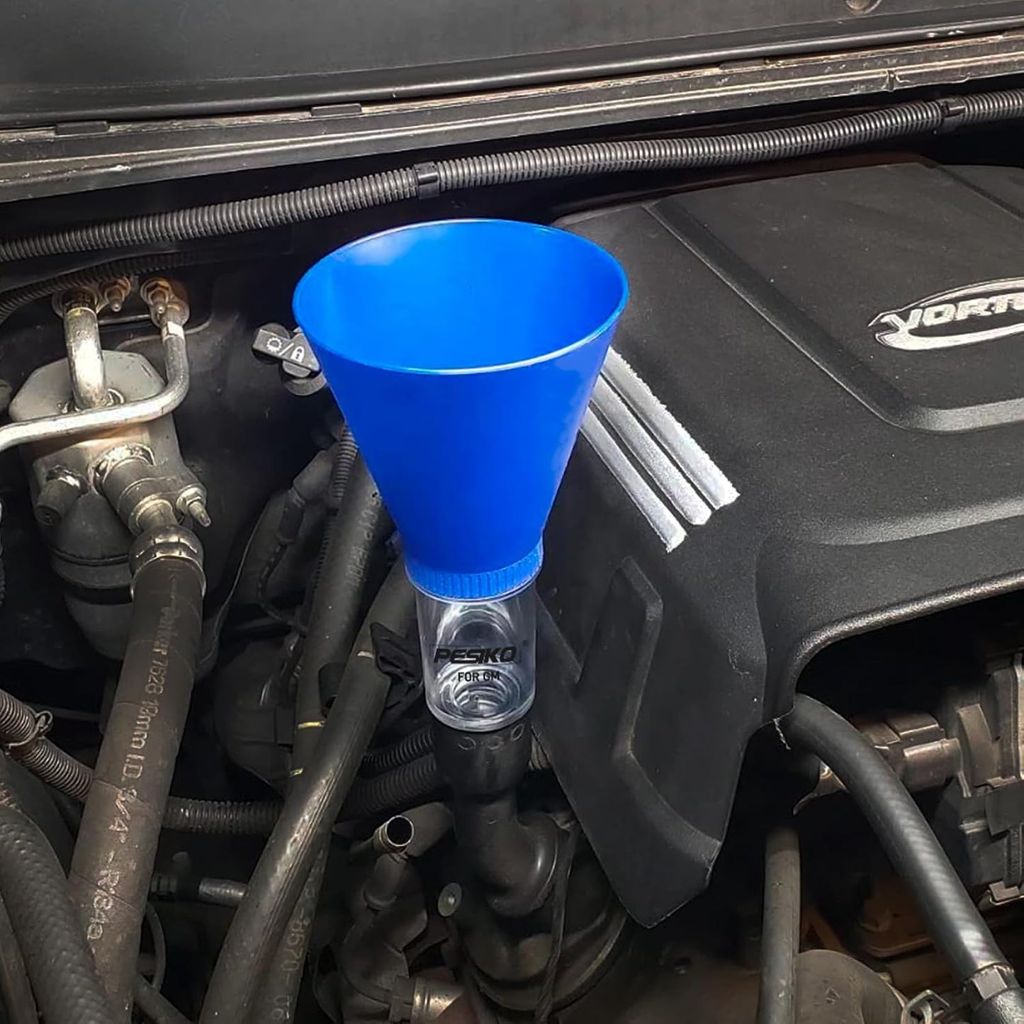 Engine Oil Funnel Spill-Free Hands-Free Compatible with Buick, Cadillac, Chevrolet, and GMC Vehicles for Fast & Easy Oil Change