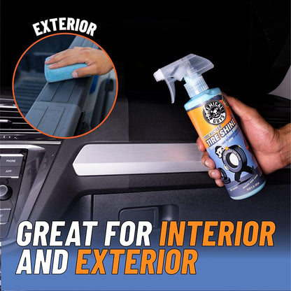 Chemical Guys Tire Kicker Sprayable Extra Glossy Tire Shine Spray, Dry-to-Touch Dressing - Restores Wet Look to Rubber, Vinyl, and Plastic, Safe for Cars, Trucks, Motorcycles, RVs, and More - 16 oz