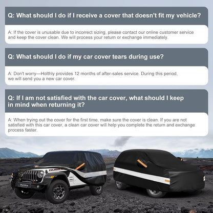 10 Layers Car Cover Custom Fit for Mercedes Benz C Class C250 C300 C43 C63 (1993-2026), Waterproof All Weather for Automobiles, Outdoor Full Cover Sun Dust Rain Protection with Cotton. Black - Colors B