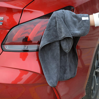 SINLAND Microfiber Car Drying Towels Ultra Absorbent,No Streaks,Scratches, or Water Spots,Wash Cleaning Auto Detailing Towels 380gsm 16inch x 24inch 6 Pack Grey
