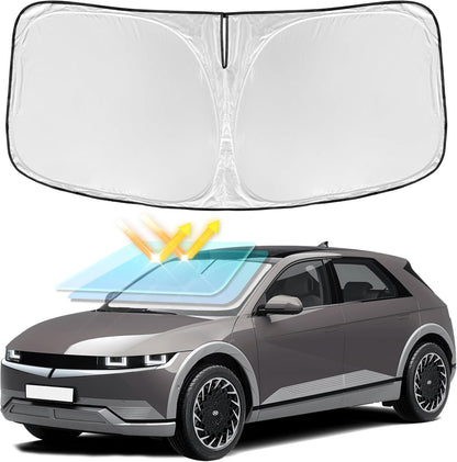 for Toyota Tacoma 2016-2023 2024 2025 2026 Sun Shade Sunshade Windshield Cover - 4 Layers Front Window Shade Custom Fit Tacoma 2Dr 4Dr Pickup Sun Visor 240T Shade Blocks UV Rays Car Accessories - Colors G