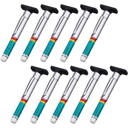 Pangda 10 Pack Tyre Gauge Smart Color Coded Tyre Tread Depth Gauge in 1/32 Inch Wear Tread Checker Measuring Tool for Car, Semi Truck