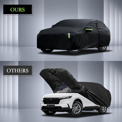 Car Cover Custom Fit for Toyota Corolla 2000-2025, Honda Civic 1991-2025, Waterproof All Weather Full Exterior Cover Rain Sun Protector Car Cover with Door Zipper