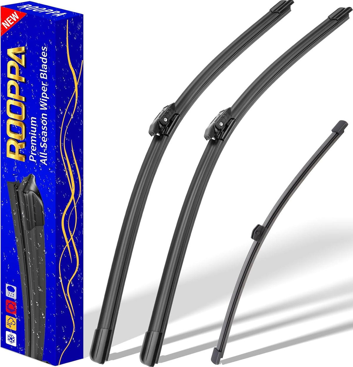 3 wipers Replacement for 2019-2023 2024 2025 2026 Subaru Forester, Windshield Wiper Blades Original Equipment Replacement - 26"/17"/14" (Set of 3) - Colors B