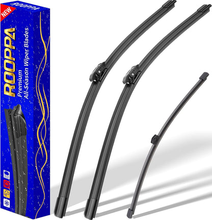 3 wipers Replacement for 2019-2023 2024 2025 2026 Subaru Forester, Windshield Wiper Blades Original Equipment Replacement - 26"/17"/14" (Set of 3) - Colors B