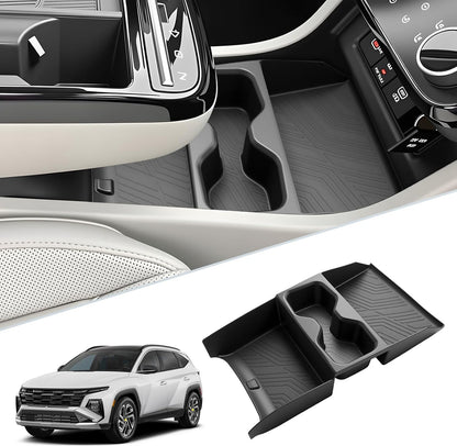 SKTU 2-Pack 2023 2024 2025 2026 Lexu s RX350 Center Console Organizer for 2023-2026 Lexu s RX350/RX450h/RX500h Console Tray 2023 2024 2025 2026 RX350 Accessories with Sunglasses Holder [Double Layers]