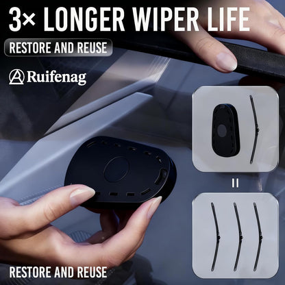 Windshield Wiper Restoration Tool: Fix Squeaks/Streaks in 30 Seconds | Extend Wiper Life 3X (RV/Trailer Ready for Clear Road Trip Visibility)