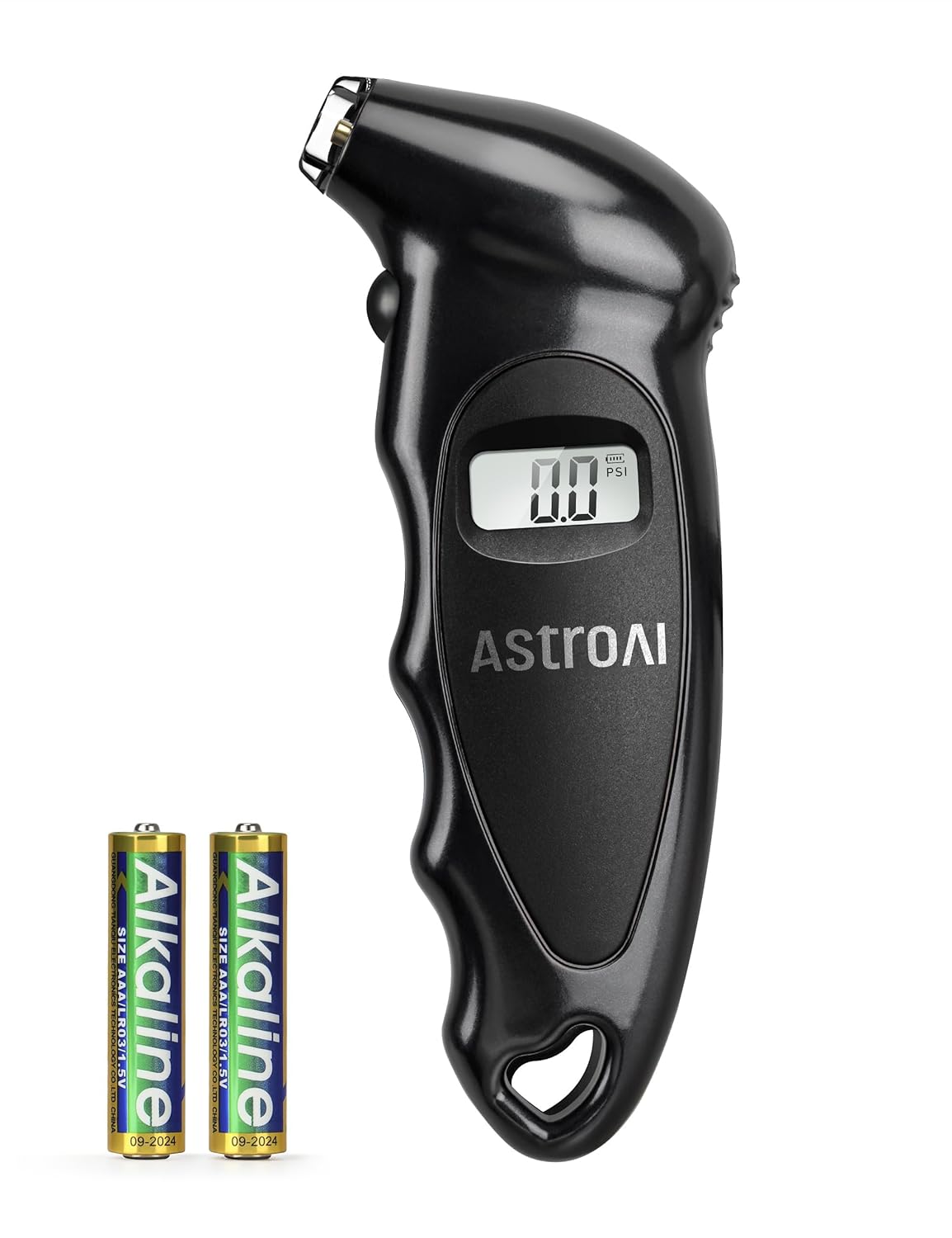 AstroAI Digital Tire Pressure Gauge 200 PSI, Industrial Tire Gauge Calibrated to ANSI B40.7 Grade 2A (±0.5%), AAA Batteries, for Light Trucks, Pickup Trucks, SUVs, Cars (Black)