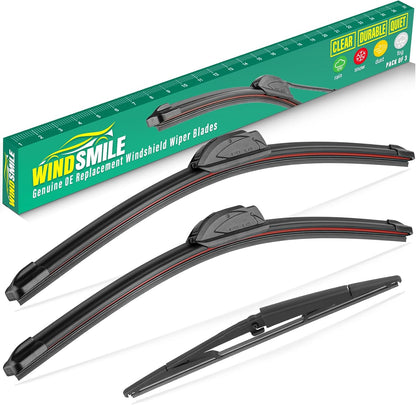 26" 16" 11" Windshield Wiper Blades Replacement for Chevrolet Chevy Trax 2024 2025 2026 Premium All Weather Front Rear Wipers Set - OEM Quality (Pack of 3) - Colors D