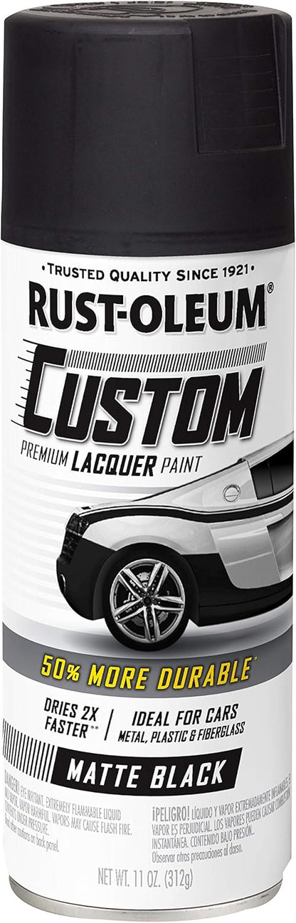 Rust-Oleum 323383 Automotive Custom Lacquer Spray Paint, 11 oz, Gloss Clear