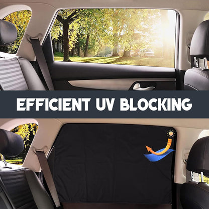 ZATOOTO Suede Car Window Shades 4PCS - Car Window Covers for Ultimate Privacy, UV Protection, and Heat Insulation, Side Window Sun Shade Perfect for Camping, Travel, Baby Safety, and Daily Use