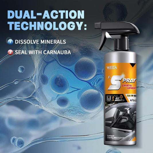 Spray Ultimate Glass Care Kit: 3-in-1 Water Spot Remover, Rain Repellent & Anti-Fog Interior Spray for Car Windshield & Windows | Streak-Free, Hydrophobic Coating, 72-Hr Fog Prevention