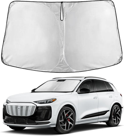 EcoNour Car Windshield Sun Shade | 2025 Upgraded Innovative No-Light-Pass Technology for Maximum Coverage | Foldable Sun Shade Keeps Your Vehicle Cool | Must-Have Car Accessories | Small (59" x 29") - Colors E