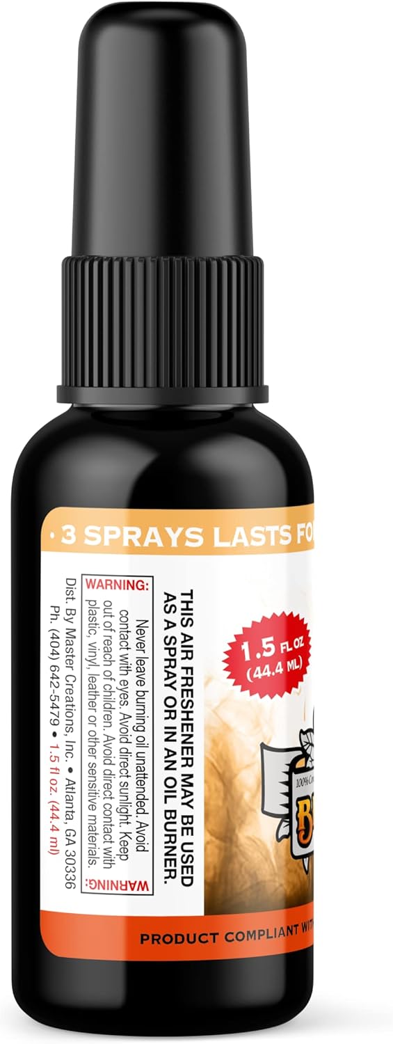 BluntPower (Baby Powder, 1 Pack) Concentrated Air Freshener Spray - Oil-Based Room Diffuser Spray - Long-Lasting Bathroom Scent, Car Freshener & Odor Eliminator - Colors B