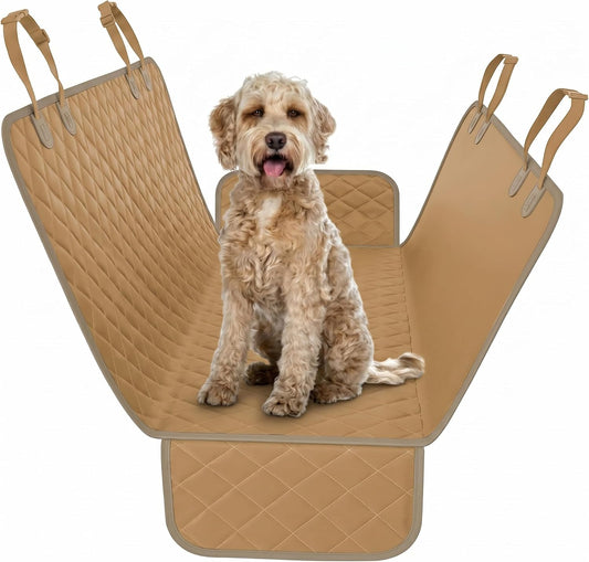 Active Pets Black Standard Dog Car Hammock Back Seat Cover, Waterproof Backseat Cover Protector for Truck Bench Rear of Sedans or SUVs, Essential Pet Supplies Vacuum or Wipe Clean, Machine Washable
