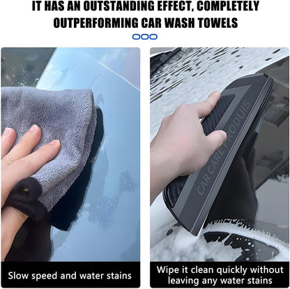 Car Window Squeegee, Silicone Vehicle Glass Water Cleaning Wiper Blade for Drying, Professional Automotive Mirror Scraper Cleaner Accessories, Universal for SUV, Sedan, Truck