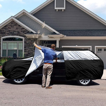 Titan Premium Multi-Layer PEVA Car Cover for Compact SUV 170-187". Waterproof, UV Protection, Anti-Scratch Protective Lining, Driver-Side Zippered Opening. Fits Rav4, Rogue, CR-V and More.