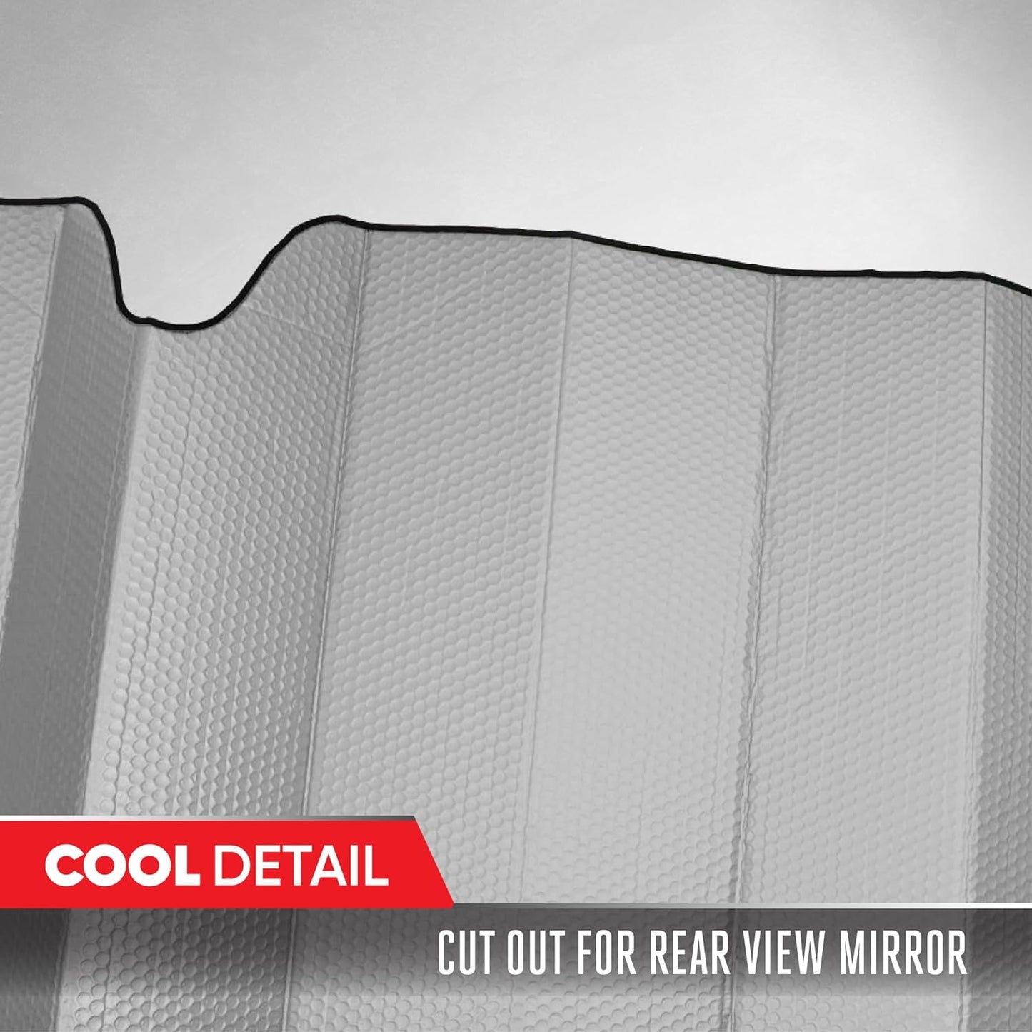Motor Trend Windshield Sunshade for Car, Truck & SUV, Black - Folding Sun Shade for Front Window, Auto Sun Visor Heat Protection, UV Rays Blocker (58 x 24 Inch)